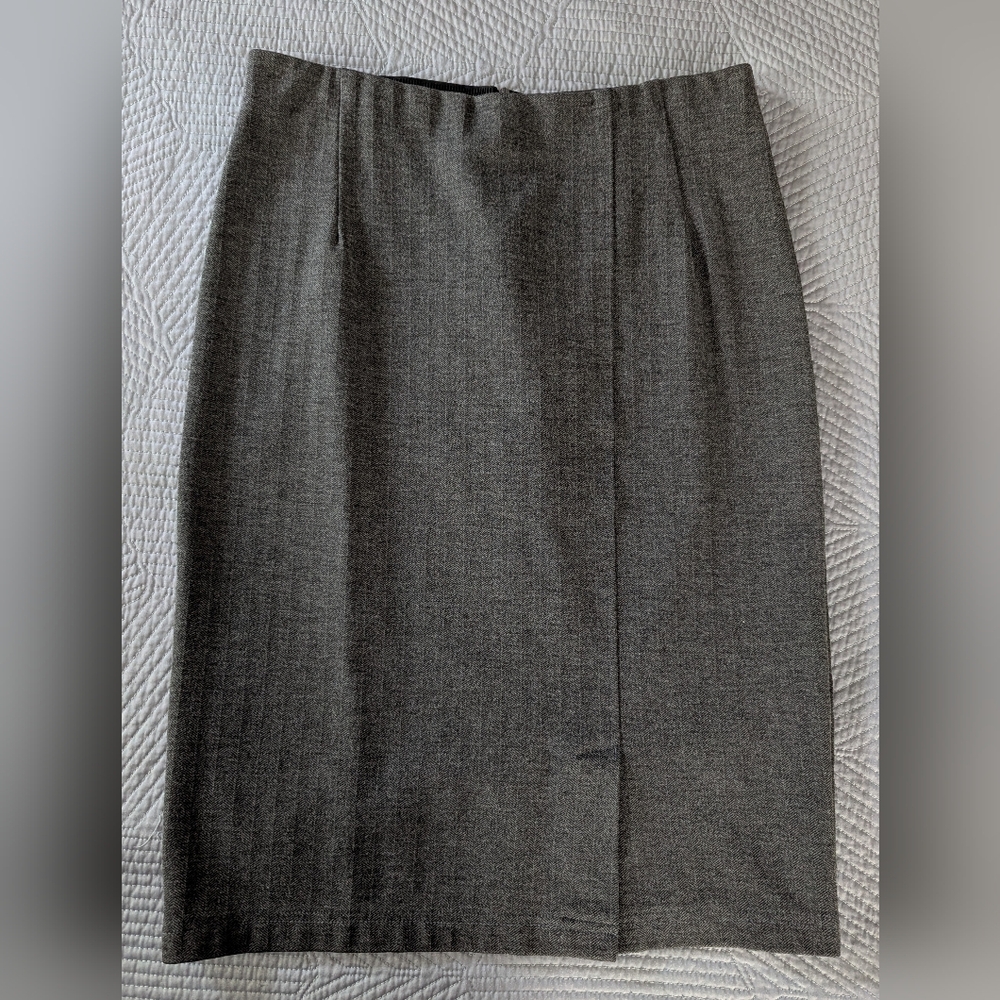 Nior Gray Pencil Skirt Knee-Length M